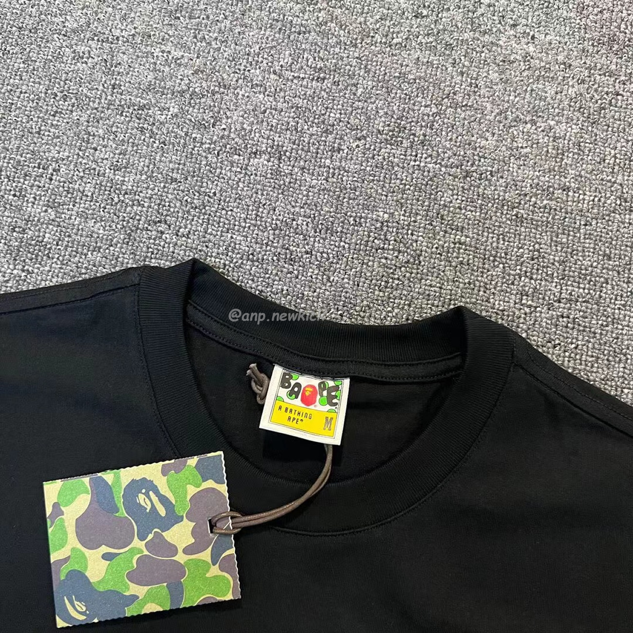 Bape Color Camo Big Ape Head Tee White Black White Green (11) - newkick.cc